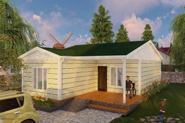 73 m2 2+1 Prefabrik Ev